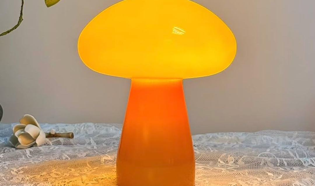 Moderne minimalistische Tischlampe: Runde Zylinder Pilz Kugel