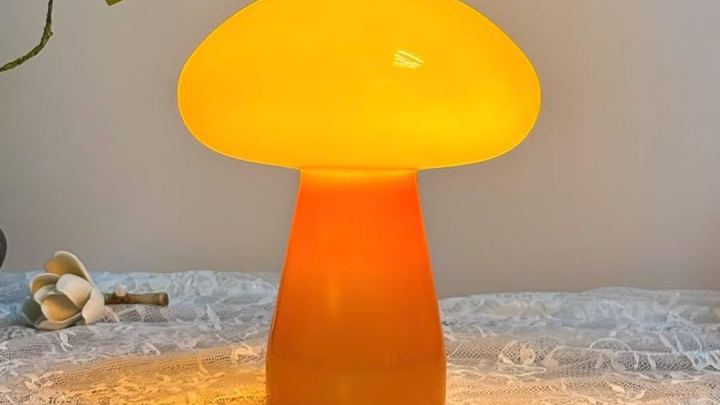 Moderne minimalistische Tischlampe: Runde Zylinder Pilz Kugel